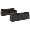 vidaXL Patio Sofa Set 8-szem&eacute;lyes Black
