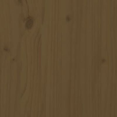 vidaXL mézbarna tömör fa ágykeret 140x200 cm