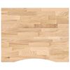 vidaXL t&ouml;m&ouml;r t&ouml;lgyfa t&eacute;glalap alak&uacute; asztallap kezeletlen 100x80x2,5 cm