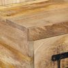 vidaXL &Eacute;jjeli szekr&eacute;ny 60x32x80 cm t&ouml;m&ouml;r durva fa mang&oacute;