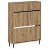 vidaXL Cipőszekr&eacute;ny ZWOLLE 78 x 24 x 103 cm Szerelt Fa K&eacute;zműves T&ouml;lgy
