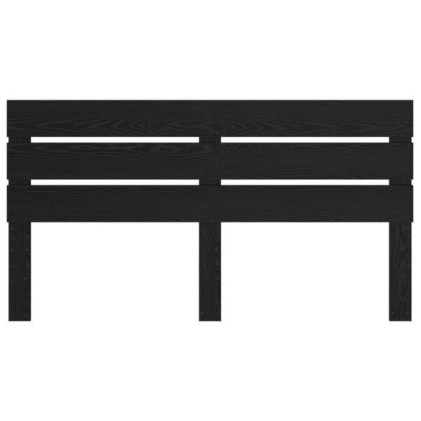vidaXL Fejt&aacute;mla Fekete t&ouml;lgy 200 cm Faanyag