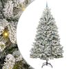 vidaXL Mű kar&aacute;csonyfa 270 cm 300 LED Meleg feh&eacute;r PVC &eacute;s Ac&eacute;l
