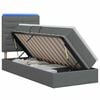 vidaXL LED t&aacute;rol&oacute;s &aacute;gy matraccal S&ouml;t&eacute;tsz&uuml;rke 90 x 190 cm Sz&ouml;vet