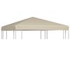 vidaXL b&eacute;zs pavilon tetőponyva 310 g/m&sup2; 3 x 3 m