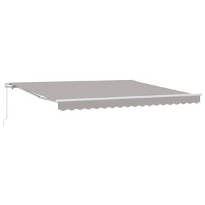 vidaXL Napernyő Vil&aacute;gossz&uuml;rke 400 x 350 x 165 cm Poli&eacute;szter &eacute;s f&eacute;m