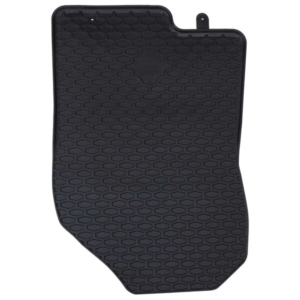 vidaXL Aut&oacute;szőnyeg 4 pcs Fekete Gumi