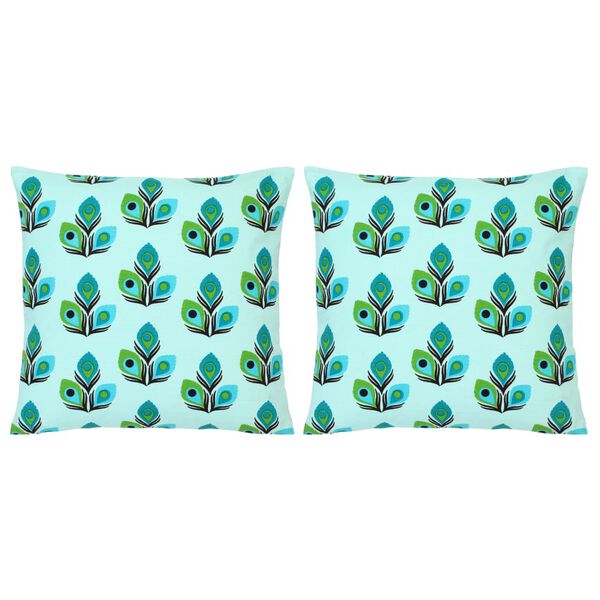 vidaXL 2 db többszínű mintás pamut párna 40 x 40 cm