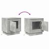 vidaXL &Eacute;jjeliszekr&eacute;ny 2 pcs Beton Sz&uuml;rke 44 x 34,5 x 45 cm Faanyag