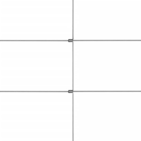 vidaXL ezüstszínű horganyzott acél kerti kerítés 50 x 1,5 m