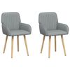 vidaXL &Eacute;tkező Sz&eacute;kek 2 pcs Sz&ouml;vet Vil&aacute;gossz&uuml;rke 56,5 x 50 x 87,5 cm