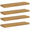vidaXL Falpolc Falra szerelhető 4 pcs B&eacute;zs 90 x 23,5 x 4 cm Faanyag