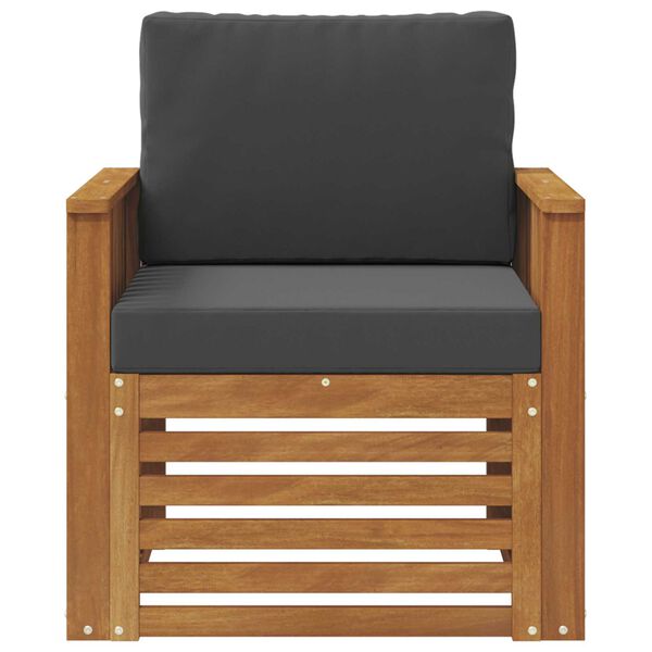 vidaXL K&uuml;lt&eacute;ri kanap&eacute; szett p&aacute;rn&aacute;val Term&eacute;szetes 71 x 63 x 73 cm