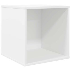 vidaXL Vinyl Album Doboz Feh&eacute;r 37 x 36,5 x 38 cm Szerelt Fa