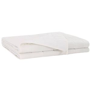 vidaXL S&uacute;lyozott takar&oacute; Feh&eacute;r 152 x 203 cm 11 kg 100% Pamut 205T