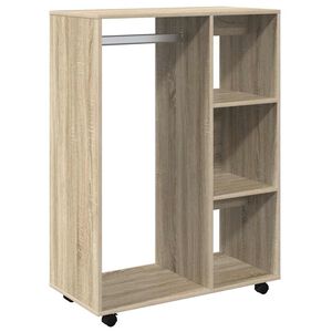 vidaXL sonoma t&ouml;lgy sz&iacute;nű szerelt fa ruh&aacute;sszekr&eacute;ny 80 x 40 x 110 cm
