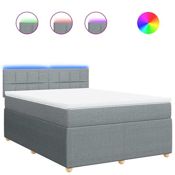 vidaXL vil&aacute;gossz&uuml;rke sz&ouml;vet rug&oacute;s &aacute;gy matraccal 140 x 200 cm