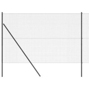 vidaXL Hegesztett dr&oacute;th&aacute;l&oacute;s ker&iacute;t&eacute;s talaj r&ouml;gz&iacute;t&eacute;s 50 x 1,4 m Sz&uuml;rke