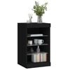 vidaXL fekete tálalószekrény LED-világítással 41 x 37 x 67 cm
