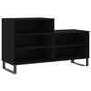 vidaXL fekete szerelt fa cipősszekr&eacute;ny 102x36x60 cm