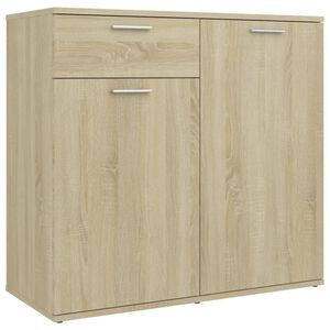 vidaXL sonoma t&ouml;lgy sz&iacute;nű szerelt fa t&aacute;lal&oacute;szekr&eacute;ny 80 x 36 x 75 cm