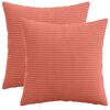 vidaXL P&aacute;rna huzat 2 pcs HEERLEN Piros Narancs 50 x 50 cm cord