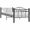 vidaXL fekete f&eacute;m kanap&eacute;&aacute;gy-keret 90 x 200 cm
