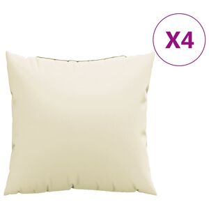 vidaXL 4 db kr&eacute;msz&iacute;nű sz&ouml;vet kanap&eacute;p&aacute;rna 40 x 40 cm