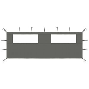 vidaXL antracitsz&uuml;rke ablakos pavilonfal 6 x 2 m