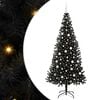 vidaXL Kar&aacute;csonyfa Fekete 210 cm PVC