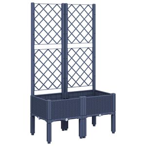 vidaXL k&eacute;ksz&uuml;rke PP r&aacute;csos kerti &uuml;ltetől&aacute;da 80 x 40 x 142 cm