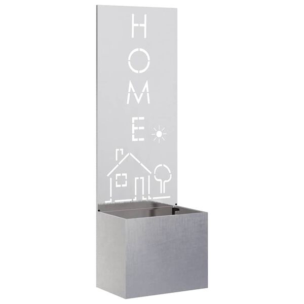 vidaXL Kertv&eacute;dő v&aacute;szon Ez&uuml;st 50 x 140 cm Rozsdamentes ac&eacute;l