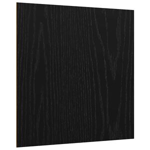 vidaXL Dekor Panelek 12 db Fekete t&ouml;lgy 30 x 30 x 0.27 cm Szerelt Fa