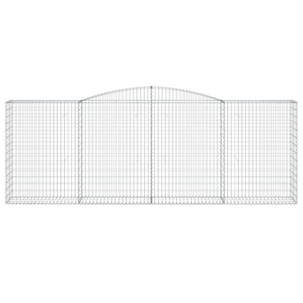 vidaXL íves horganyzott vas gabion kosár 400x50x140/160 cm