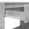 vidaXL Asztal fi&oacute;kkal t&aacute;rol&oacute;val Beton Sz&uuml;rke 100 x 50 x 78 cm Faanyag