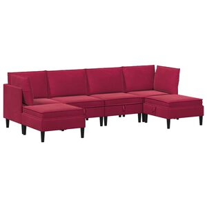 vidaXL Nappali b&uacute;tor szett p&aacute;rn&aacute;val t&aacute;rol&oacute;val 6 pcs Bord&oacute; B&aacute;rsony