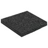 vidaXL Gumi granul&aacute;tum teraszpad Fekete 9 x 9 x 0,8 cm Gumi