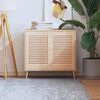 vidaXL 2 db t&ouml;m&ouml;r fenyőfa lamell&aacute;s szekr&eacute;nyajt&oacute; 61,5 x 39,4 cm