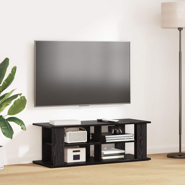 vidaXL TV &aacute;llv&aacute;ny Fekete t&ouml;lgy 96 x 35 x 33,5 cm