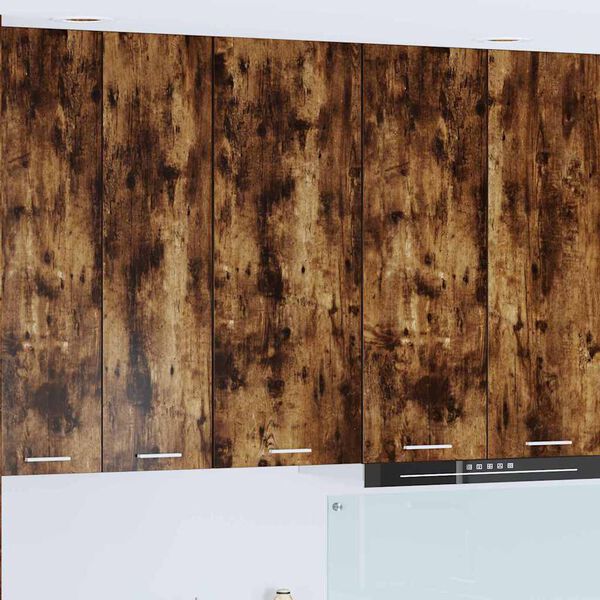 vidaXL F&uuml;ggő szekr&eacute;ny t&aacute;rol&oacute;val F&uuml;st&ouml;lt t&ouml;lgy 40 x 31 x 100 cm Faanyag