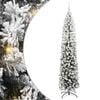 vidaXL Mű kar&aacute;csonyfa 300 LED-del Z&ouml;ld 240 cm PVC, ac&eacute;l &eacute;s műanyag