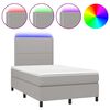 vidaXL vil&aacute;gossz&uuml;rke sz&ouml;vet rug&oacute;s &eacute;s LED-es &aacute;gy matraccal 120x190 cm
