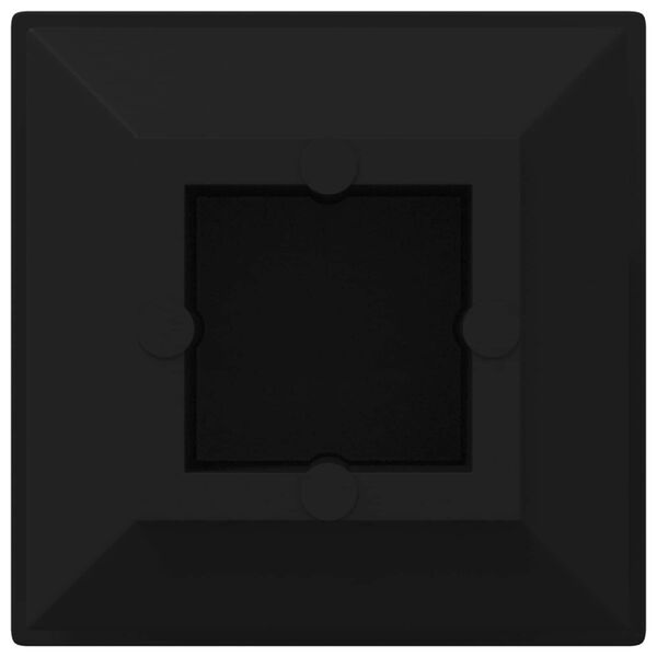 vidaXL V&eacute;gsapk&aacute;k 12 pcs Fekete 15 x 15 x 15 mm PP
