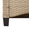 vidaXL Kerti pad p&aacute;rn&aacute;val Beige &eacute;s Vil&aacute;gossz&uuml;rke 105 x 60 x 112 cm