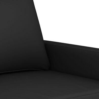 vidaXL 3 részes fekete bársony ülőgarnitúra párnákkal