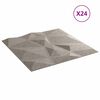 vidaXL Fali panelek 24 pcs Beton Sz&uuml;rke 50 x 50 cm XPS Hab