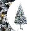 vidaXL Mű kar&aacute;csonyfa Feh&eacute;r 240 cm PVC &eacute;s Ac&eacute;l &eacute;s Műanyag