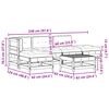 vidaXL Kerti lounge szett 5 pcs Viaszbarna T&ouml;m&ouml;r fenyő
