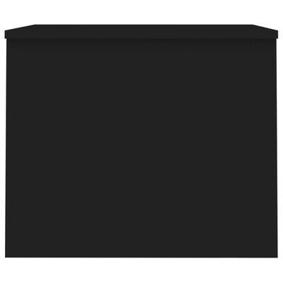 vidaXL fekete szerelt fa dohányzóasztal 80 x 50,5 x 41,5 cm