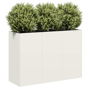 vidaXL &uuml;ltetv&eacute;ny Feh&eacute;r 120x40x80 cm Hidegen hengerelt ac&eacute;lb&oacute;l